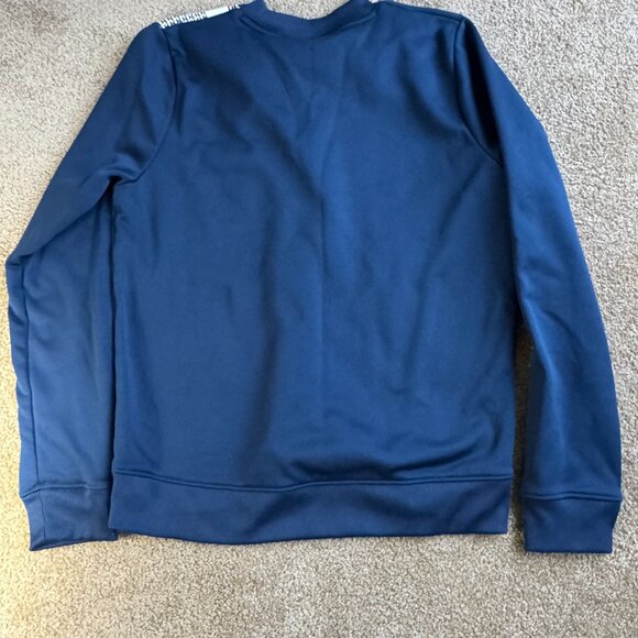 Under Armour Dark Blue and White Signature Sweatshirt Cold Gear - Picture 3 of 3